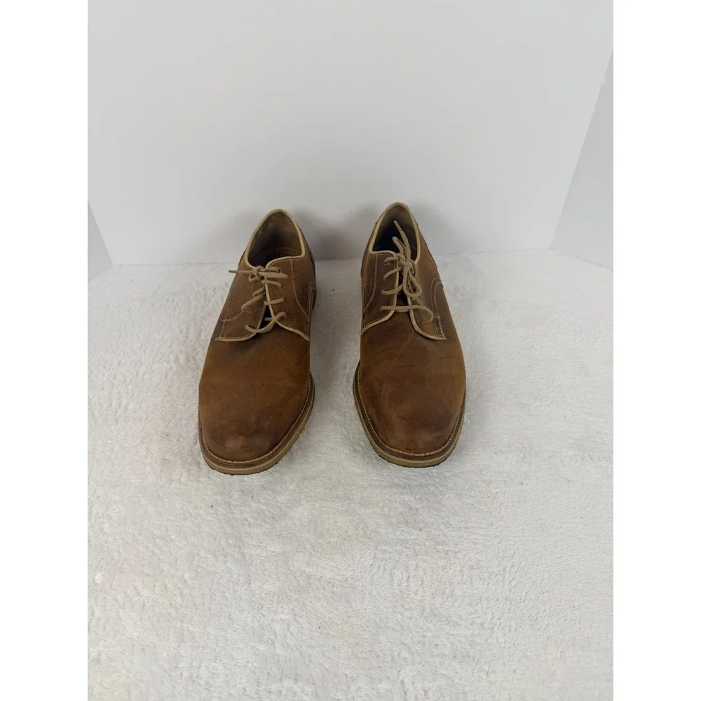 Johnston & Murphy Est. 1850 Sheepskin Leather Derby Shoes Men's 13M Brown